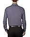 Calvin Klein Men's Slim Fit Non-Iron Herringbone Point Collar Dress Shirt, Smokey Blue, 16