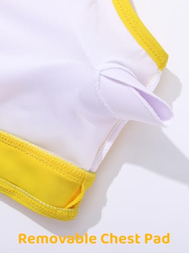 Girls Swimsuit 3 Piece High Waist Sport Bathing Suit Quick Dry Bikini Tankini Sets with Shorts for 7-164