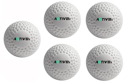 Image of ImTheBest Solid Plastic Field Hockey, Cricket, Golf Training Practice Ball (White, Standard Size)