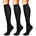 Compression Socks,(3 Pairs) Compression Sock for Women & Men - Best for Running, Athletic Sports, Crossfit, Flight Travel