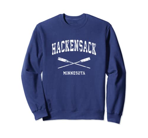 Hackensack Minnesota Vintage Náutico Cruzado Remos Sudadera