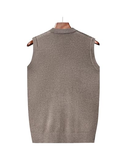 SaoBiiu Men's Thickened Casual Sweater Vest Autumn Winter Warm Sleeveless Cardigan Sweater3