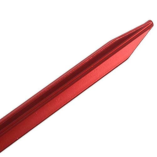 Ubersweet® Imported 10 PCS Aluminium Alloy 7inch Red Camping Trip Tent Pegs Stake Brand Ne C7T7_25674