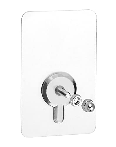 QWORK® 15PCS Vis Adhésives Détachables pour Fixation Murale Sans Percer - Tige Filetée 14mm - 5 x 8 cm - Charge 10 kg