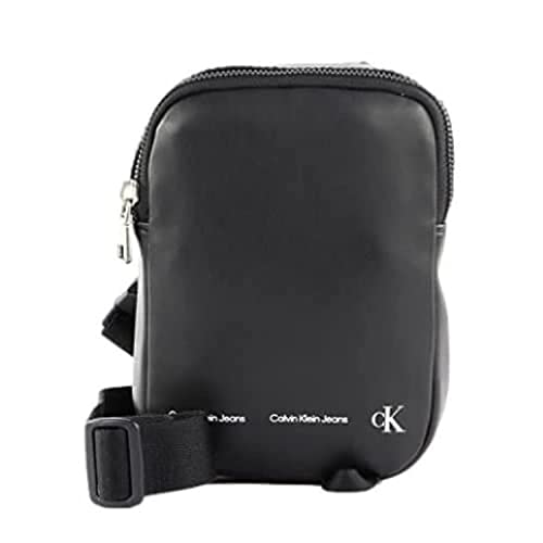 Calvin Klein CKJ Logo Stripe minibolso negro crossbody para llevar el móvil cómodamente