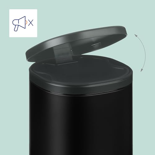 Cubo interior extraíble para papelera de baño de 5 litros con pedal 2