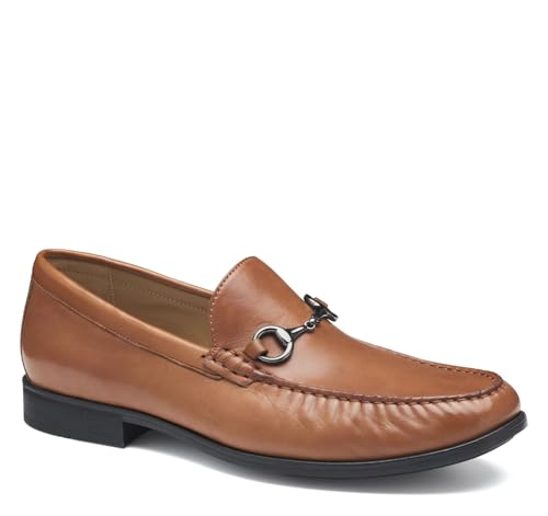 Johnston & Murphy Harrison Bit Loafers, Leather Moccasins for Men, Comfortable Men’s Dress Shoes