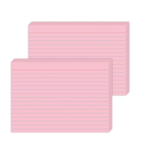 Fiches de révision roses pour réussir ses examens sans stress