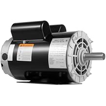 5HP Air Compressor Motor, 3450 RPM Electric Motor, 230V Single Phase Motor, 2.36inch Shaft Length for Air Compressors