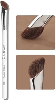 Eyeshadow Brush, Angled Nose Contour Brow Bone Highlight Makeup Brush (190 angled shader)