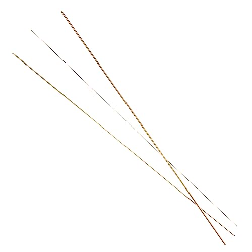 MUSISALY 3pcs Brass Rod Rods for Handicraft Brazing Rods Handicraft Rods Craft Making Bars Bronze Round Rod Handle Material DIY Craft Making Rods Handle Pin Copper Rods Handicraft Material