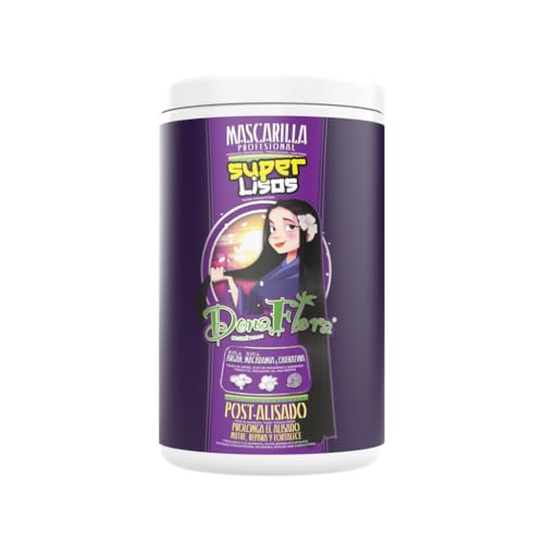 Dona Flora - Mascarilla Super Lisos - 1000ml - Nutrición y Alisado Intensivo - Con Aceite de Argán, Macadamia y Queratina