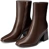 Botas de caña baja con punta cuadrada para mujer DREAM PAIRS 2