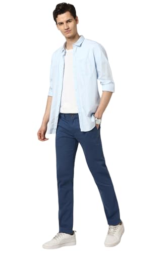 Image of Peter England Men's Skinny Fit Mid Rise Premium Casual Trouser Chinos