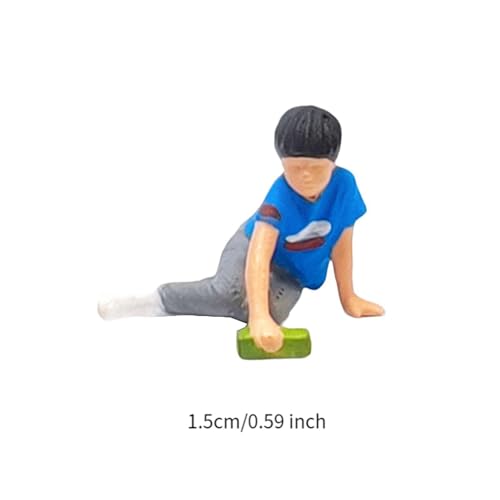 Figura Amagogo niño sentado 1:64 escala resina miniatura 3