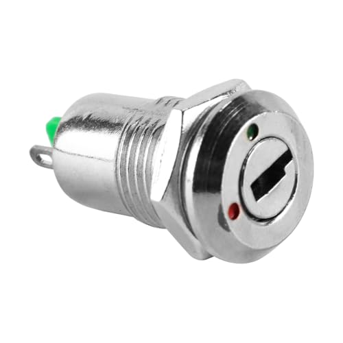 5 STÜCKE Elektrischer Schlüsselschalter ON Off Keyswitch Metalldrehschalter 2-polig mit passenden Schlüsseln für Telefonschrank Meter Box usw