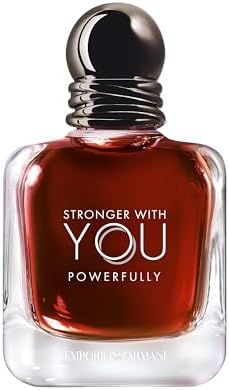 Armani Beauty - Stronger With You Powerfully - Cologne for Men - Warm and Spicy Men’s Fragrance - With Chestnut Accord, Sweet Cherry & Lavender - 3.3 Fl Oz