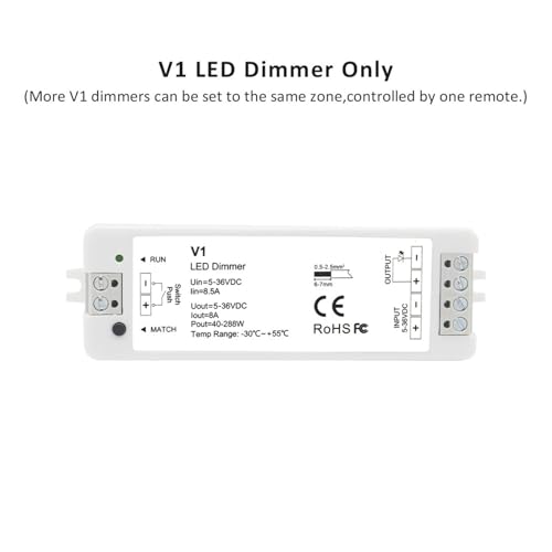Regulador LED de 2,4G con control de 4 zonas y 36V 3