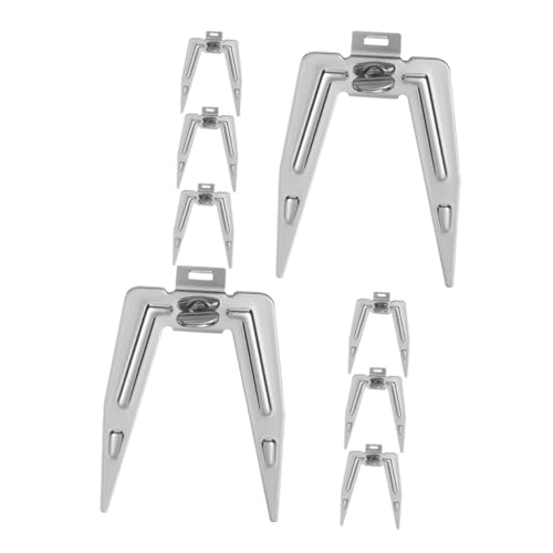 STOBAZA 8pcs Stainless Steel Rotisserie Fork for Grilling Chicken Easy Installation Compatible with Electric Ovens Air Fryers Meat Forks for Bbq Camping Home Kitchen