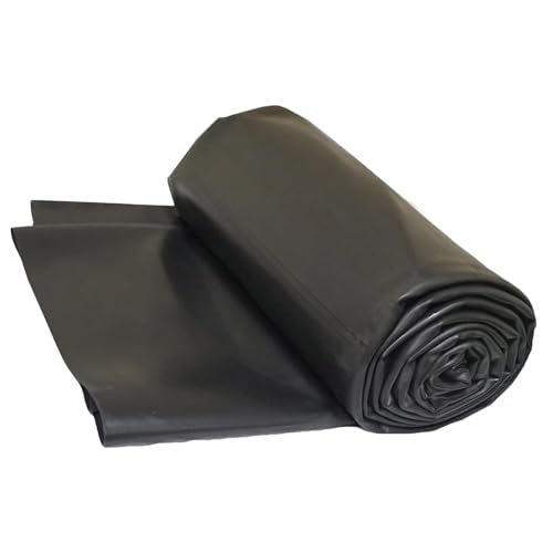 Revêtement de bassin flexible noir en PEHD étanche pour aménagement de jardin 3x10m