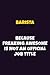 Produktbild Barista Because Freaking Awesome is not An Official Job Title: 6X9 Career Pride Notebook Unlined 120 pages Writing Journal