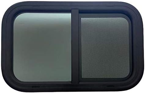Vintage Technologies Premium RV Window | 24" W X 15" H | Horizontal Window | Easy Glide Technology | 1-1/2 Wall Installation Trim kit Included |