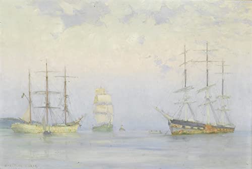Cuadro Sobre Lienzo de Alta Fidelidad Pintura Carrick Roads Henrytuke SERENDIPITP 60x90
