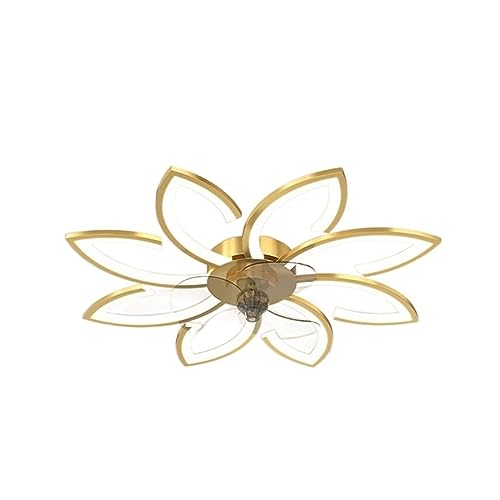 Ventilateur de plafond moderne silencieux lumière et télécommande pour confort de vie salon
