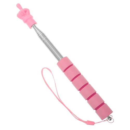 Hohopeti Stainless Steel Teachers Pointer Finger Pointer Stick for Reading Tv and Classroom