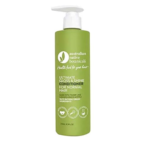 Australian Native Botanicals Ultimate Gloss & Shine Conditioner, With Finger Lime Caviar & Lemon Myrtle, Suitable For Normal Hair Types - 1 x 250ml Cover