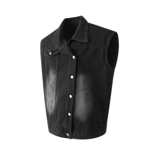Veste en jean sans manches homme pour remplacer les blousons trop chauds