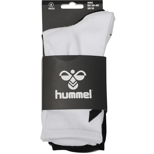 Hummel hmlchevron pack de 6 calcetines de deporte de algodon negro 2