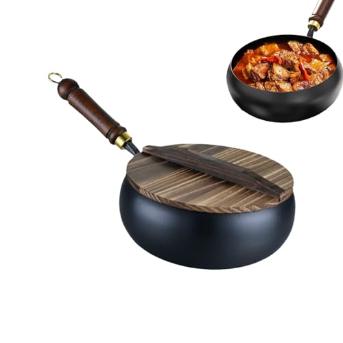 Libro di cucina wok per principianti, facile da cucinare, antiaderente, per piano cottura a induzione, resistente al calore, strumento per uso quotidiano per pollo, manzo, maiale, verdure