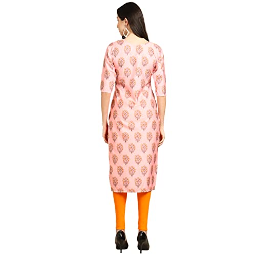 Image of Pinkmint Women's Crepe Digital Print Straight Kurta