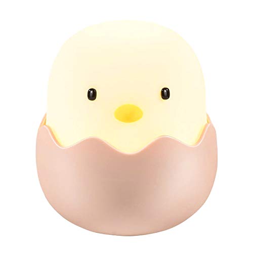 Image of Qwifyu Kids Night Light, Cute Creative Egg Shell Baby Night Light with Touch Sensor, Nursery Night Lights, Kawaii Desk Accessories, Room Decor for Boys Girls Kids Gifts