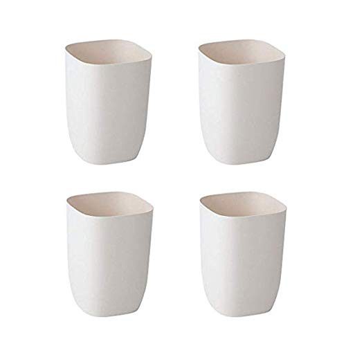 Poubelles de la salle de bain et cuisine lot de 4 corbeilles pour maison et bureau