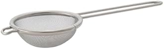 HIC Kitchen Fine Mesh Tea Strainer With Helper Handle, 18/8 Stainless Steel, 2.75-Inch, For Sifting, Straining, And Brewing Tea, Coffee, Or Cocktails
