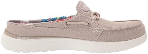 Skechers womens On-the-go Flex Canvas Mule Boat Shoe, Taupe, 5.5 US | Image 5