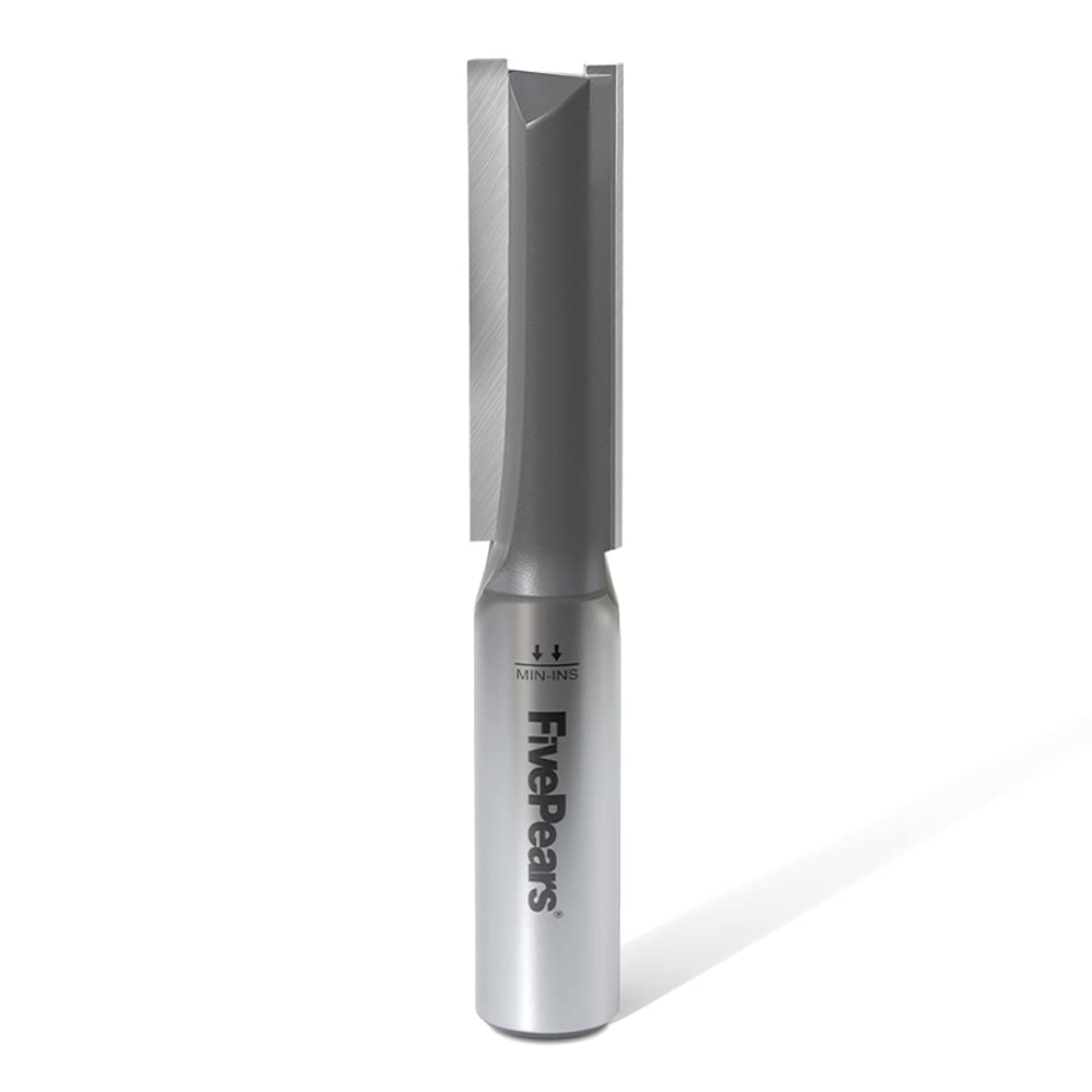 Snapklik.com : FivePears Straight Router Bits 1/2 Inch Shank Double Flute