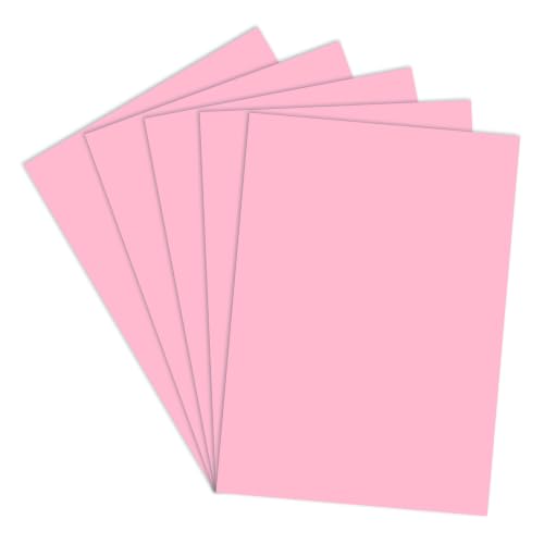 Image of Lakeer A4 Pastel Color Paper- Pastel Pink Colour, Pack of 50 Sheets | 150 GSM Thick For Arts and Crafts, Printing, DIY Projects, Etc
