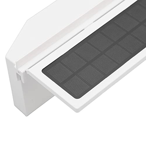 Srliya Solar Angetriebener Autokühler Großer Weitwinkel 3 -Lüfter Deodorant Car Auspufflüftung Weiß weiß