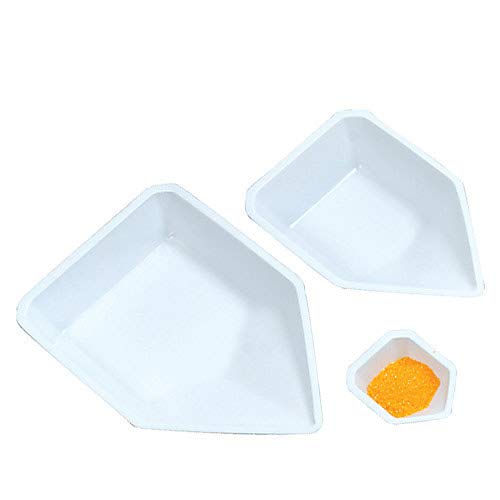 Heathrow Scientific HS120226 Anti-Static Pour Boat, Medium, White (Pack of 500)