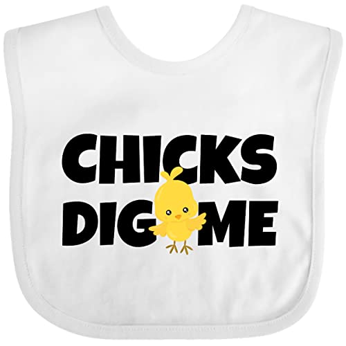 inktastic Chicks Dig Me Baby Bib
