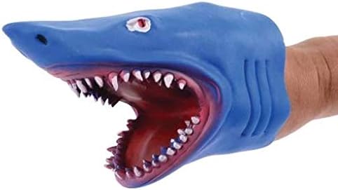 Universal Specialties Shark Hand Puppet Stretchy 6" Inch Blue