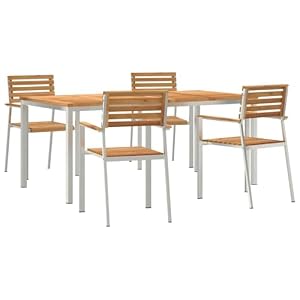 Generisch Generisch Garten Essgruppe 5 pcs Braun Massivholz Teak,Möbel,Gartenmöbel,Gartenmöbel-Sets-3334785 Generisch Generisch Garten Essgruppe 5 pcs Braun Massivholz Teak,Möbel,Gartenmöbel,Gartenmöbel-Sets-3334785