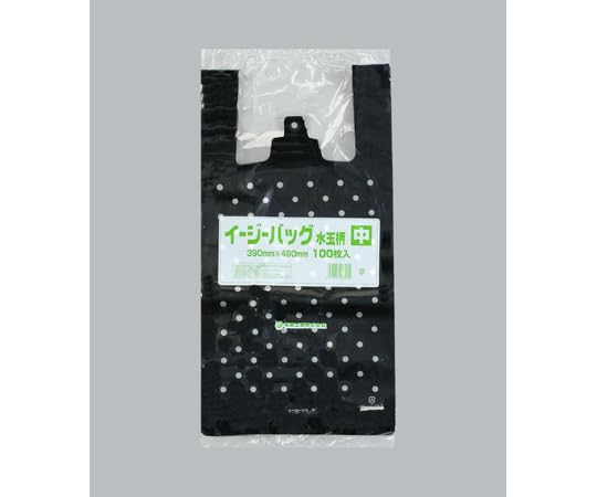 福助工業 レジ袋 イージーバッグ 水玉柄 中 1ケース 100個&times;10セット入 00106202