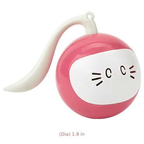 Juguete para gatos Machify inteligente bola eléctrica rosa de ejercicio interactivo 7