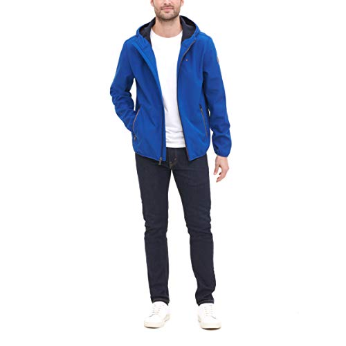 Image of Tommy Hilfiger Men's Lightweight Water Resistant Breathable Hooded Performance Softshell Jacket
