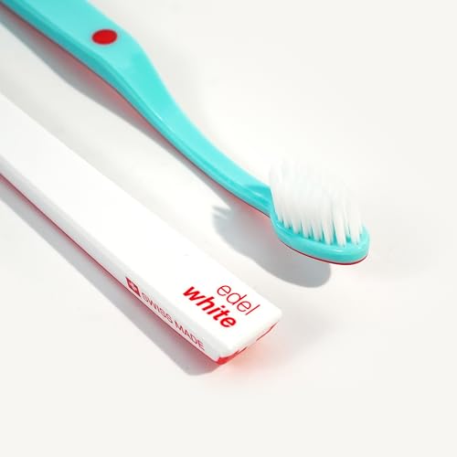 edel+white Flosser - Juego de 2 cepillos de dientes ultra suaves hechos en Suiza