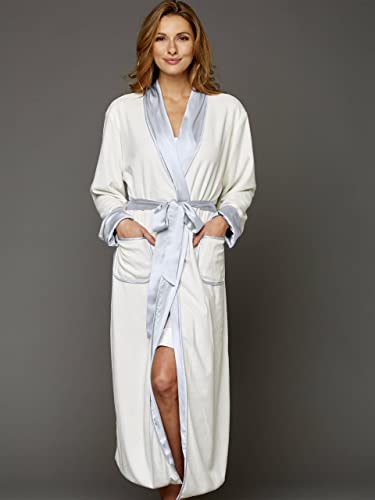Julianna Rae Women's 100% Silk, Il Cieli Spa Robe, Allure, L/Xl #TOP3